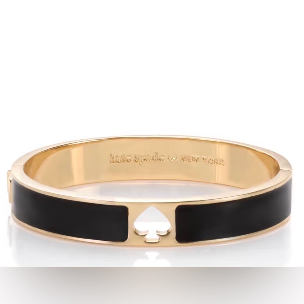 Kate Spade Hinge enamel hole punch bangle bracelet